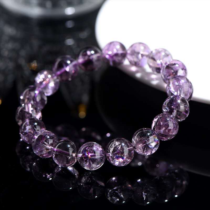 HIGH Purity Himalayan Violet Azeztulite Crystal Bracelet