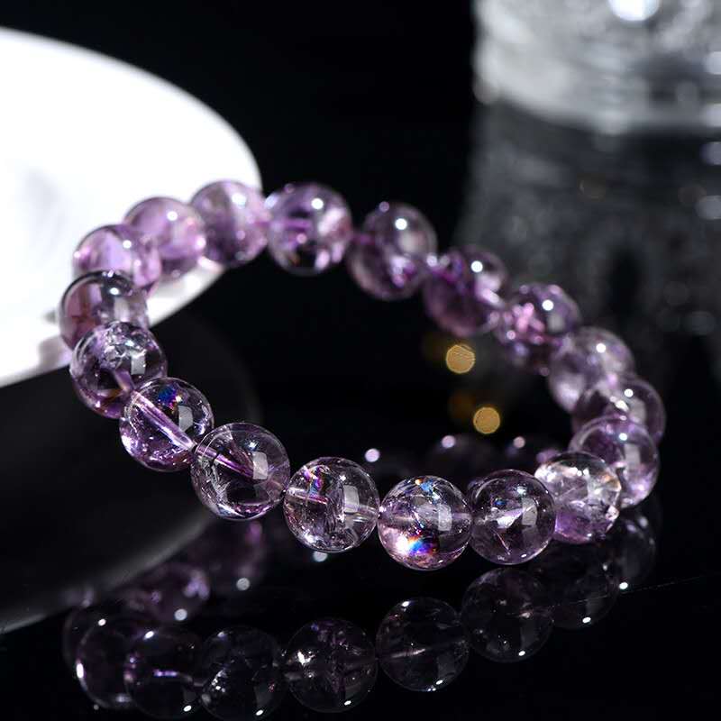 HIGH Purity Himalayan Violet Azeztulite Crystal Bracelet