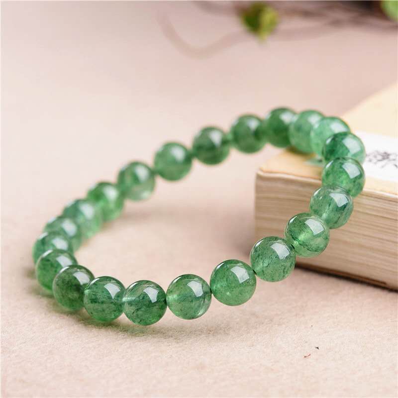 Emerald Strawberry Crystal Bracelet