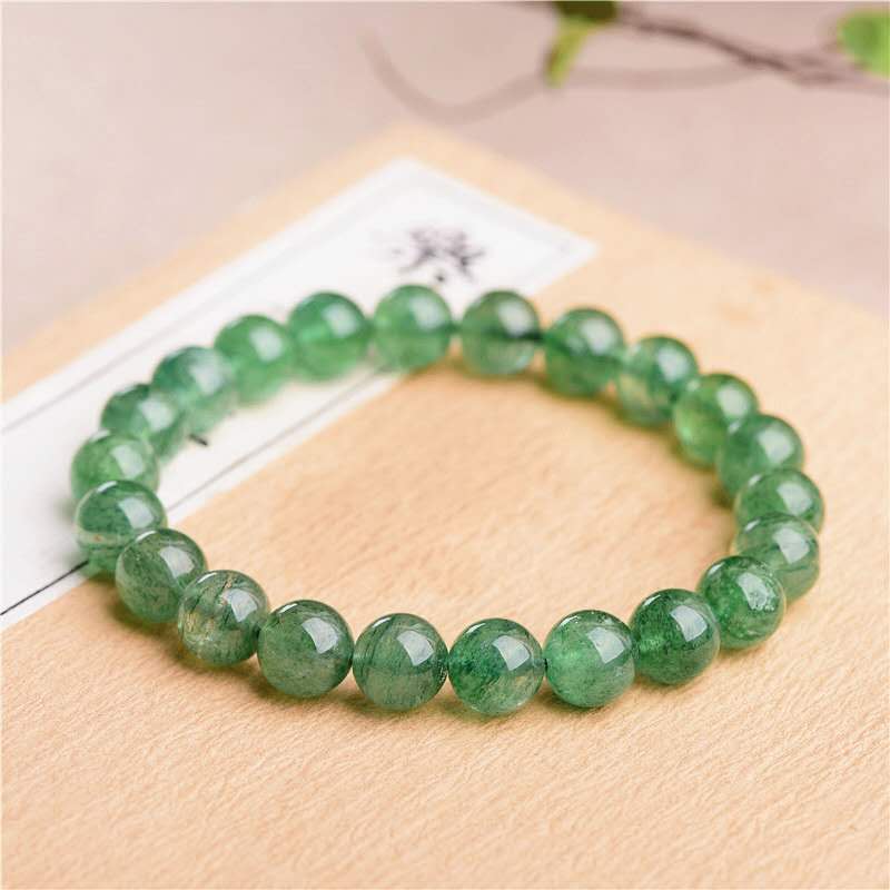 Emerald Strawberry Crystal Bracelet