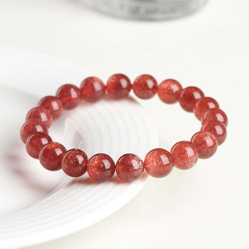 Natural Strawberry Quartz Bracelet