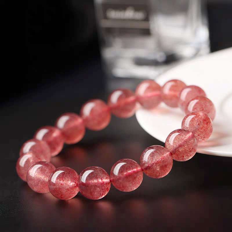 Natural Strawberry Quartz Bracelet