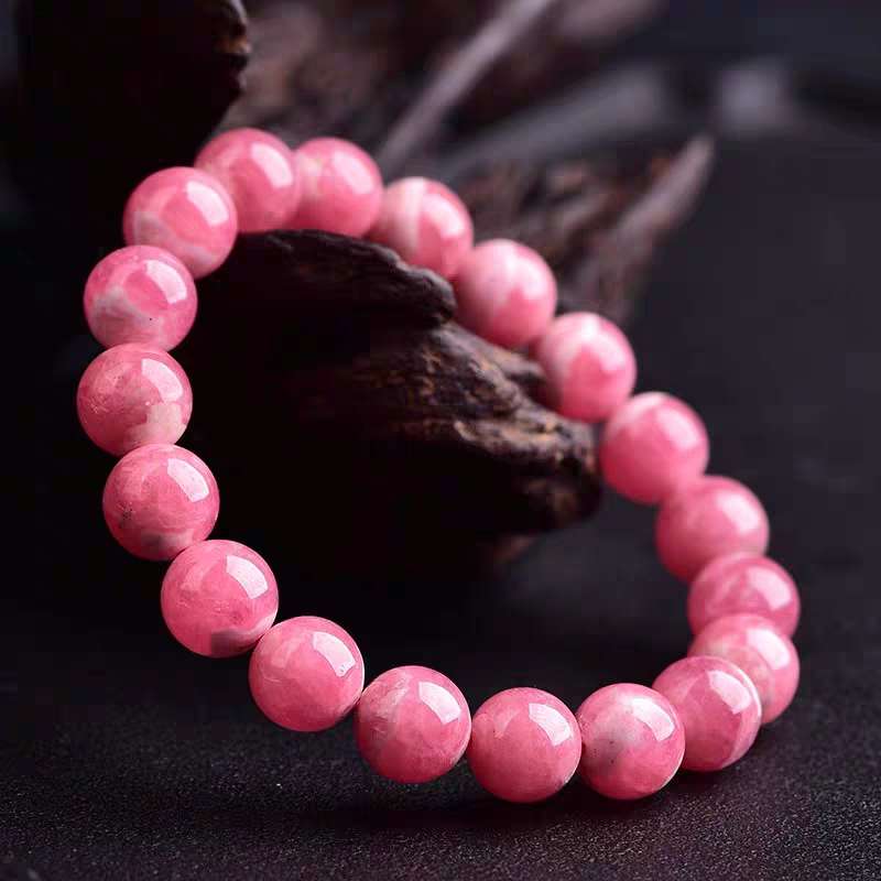 High-Purity Pink Rhodonite Bracelet