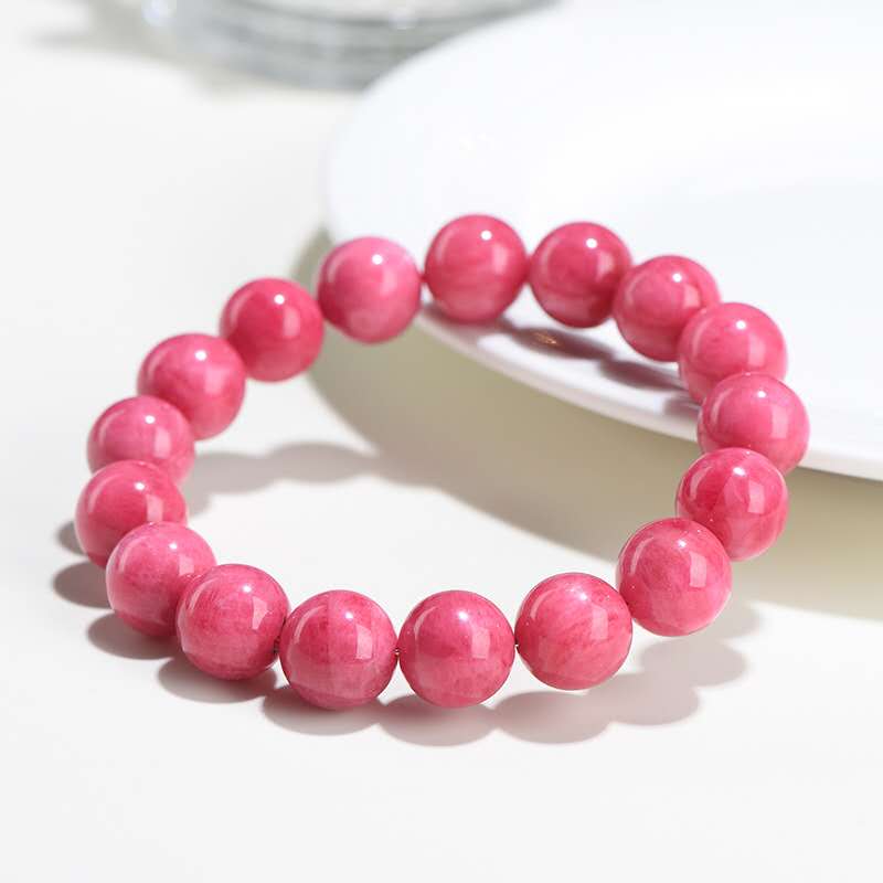 High-Purity Pink Rhodonite Bracelet