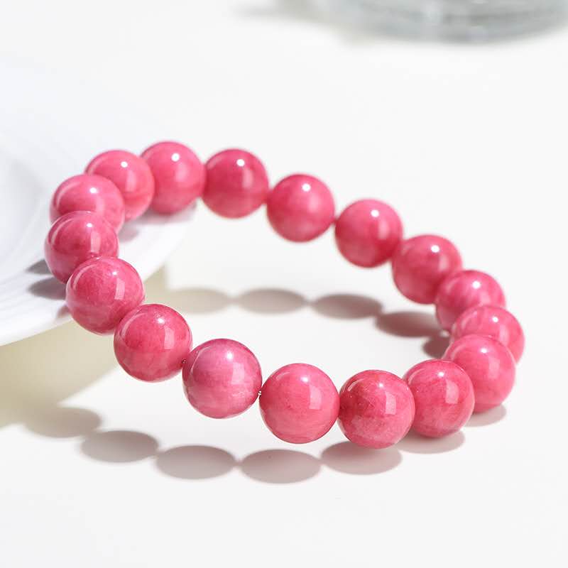 High-Purity Pink Rhodonite Bracelet