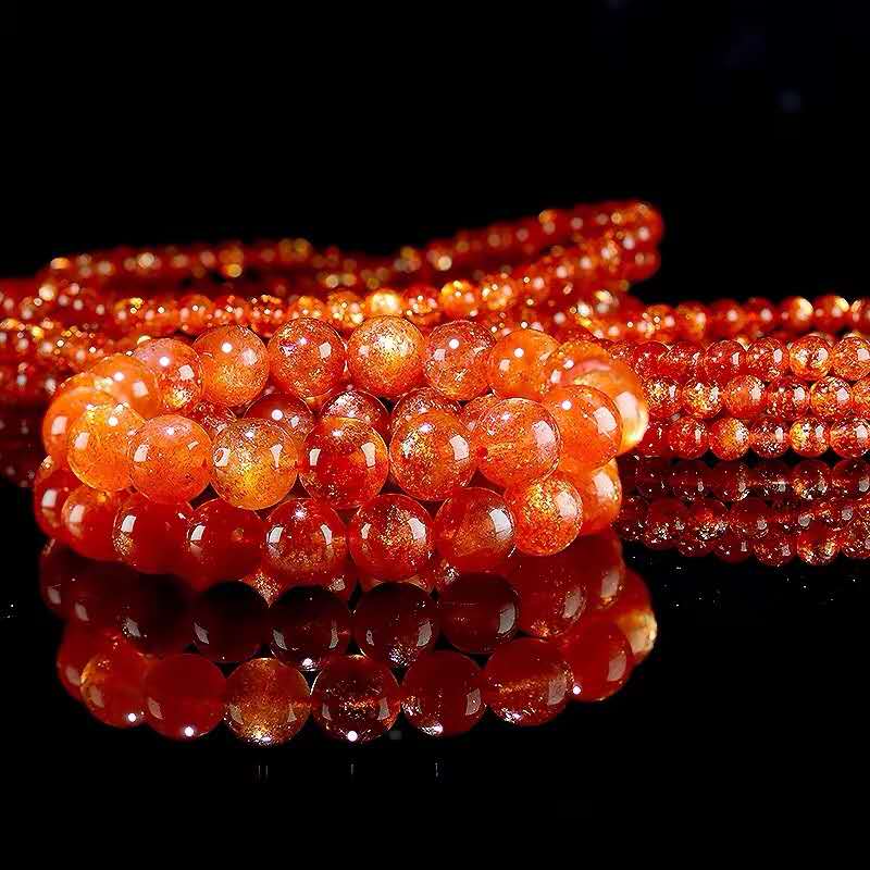 7A Grade Orange Sunstone Bracelet