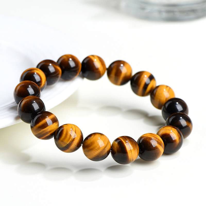 Lightning Vein Yellow Tiger Eye Bracelet