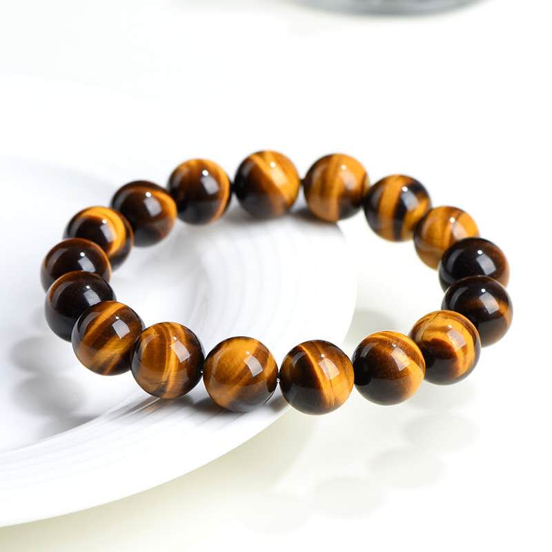 Lightning Vein Yellow Tiger Eye Bracelet